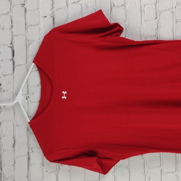 Womens Under Armour Red Tshirt M - Picture 2 of 7